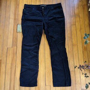 Lands End corduroy pants, mid rise, straight leg